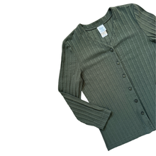 Load image into Gallery viewer, Weekenders Green Cotton Blend Cardigan | Small - Medium