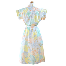Load image into Gallery viewer, Pastel Abstract Printed Short Sleeve Shirt Dress | Small-Medium