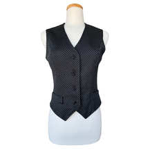 Load image into Gallery viewer, Black and White Tiny Polka Dot Vest | Medium