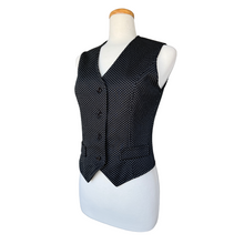 Load image into Gallery viewer, Black and White Tiny Polka Dot Vest | Medium