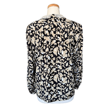 Load image into Gallery viewer, Jessica Abstract Leopard Print Blouse w/ Lace Collar | Large / Extra-Large