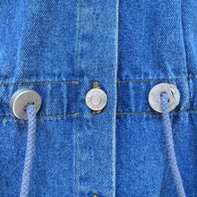 Load image into Gallery viewer, Reitman's Pop Express Hooded Denim Jacket | Small-Medium