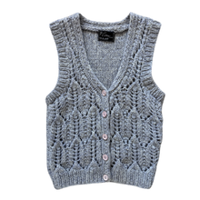 Load image into Gallery viewer, Vintage 1980s-1990s Crillian Grey Knit Wool Vest - Extra-Small / Small