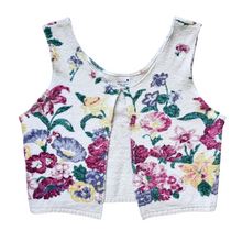 Load image into Gallery viewer, Recycled Vintage Multicoloured Floral Towel Vest | Medium-Large