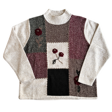 Load image into Gallery viewer, Vintage 1990s Tanjay Patch Knit Turtleneck Sweater | Large / Extra-Large