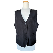 Load image into Gallery viewer, Minimalist Black Suit Vest | Medium-Large