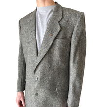 Load image into Gallery viewer, Men's Dark Gray Marled Wool Blazer | Extra-Large