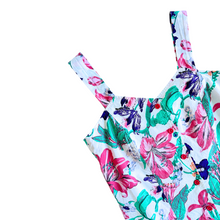 Load image into Gallery viewer, Structured Pink and Purple Floral Print Tank Top | Extra-Small
