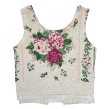 Load image into Gallery viewer, Recycled Vintage Pink Rose Towel Vest | Small