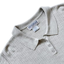 Load image into Gallery viewer, Principle Petite Grey Henley Sweater | Large