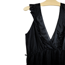 Load image into Gallery viewer, Black Lace Ruffled Body Suit | M