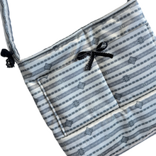 Load image into Gallery viewer, Recycled Satin and Black Bow Purse