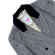 Load image into Gallery viewer, Mondi Black and Beige Wool Chevron Knit Blazer | Medium - Large