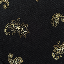 Load image into Gallery viewer, Cleo Black and Gold Beaded Paisley Sweater | Medium - Large