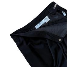 Load image into Gallery viewer, A.M. Beretta Paris Gathered Black Wool Maxi Skirt | Medium