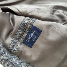 Load image into Gallery viewer, Men's Gray Harris Tweed Blazer with Suede Elbow Patches | Large