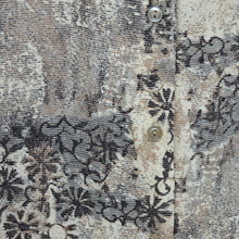Load image into Gallery viewer, Neutral Tones Abstract and Floral Blouse | Medium -Large