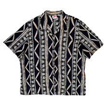 Load image into Gallery viewer, Vintage 1980s-1990s Alia Black and Beige Floral and Abstract Blouse | 2x-3x