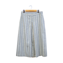 Load image into Gallery viewer, Vintage 1970s Grey and Multicoloured Striped Midi Skirt