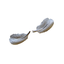 Load image into Gallery viewer, Vintage Bond and Boyd Sterling Silver Feather Screw-Back Earrings | 1950s
