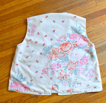 Load image into Gallery viewer, Up-Cycled Handcrafted Vintage Floral Tie-Front Vest | Large