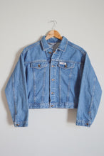 Load image into Gallery viewer, Up-cycled Hand Embroidered Jellyfish Denim Jacket | M