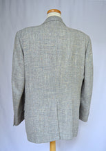 Load image into Gallery viewer, Men's Light Gray Marled Wool Silk and Linen Blazer | Large (44)