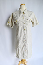 Load image into Gallery viewer, Light Khaki / Sand Utilitarian Shirt Dress | M