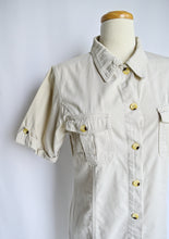 Load image into Gallery viewer, Light Khaki / Sand Utilitarian Shirt Dress | M