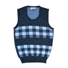 Load image into Gallery viewer, Vintage 1970s-1980s Drayton- Made in Canada Gray and White Checkered Daisy Vest