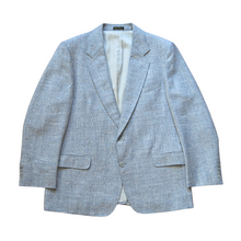 Load image into Gallery viewer, Vintage Men's Light Gray Marled Wool Silk and Linen Blazer | Large (44)