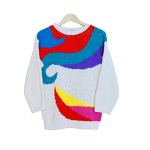 Load image into Gallery viewer, Vintage 1980s Alicia Rainbow Printed Sweater