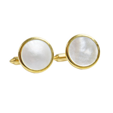 Load image into Gallery viewer, Vintage Krementz Gold Plated Mother Cuff Links | 1950s