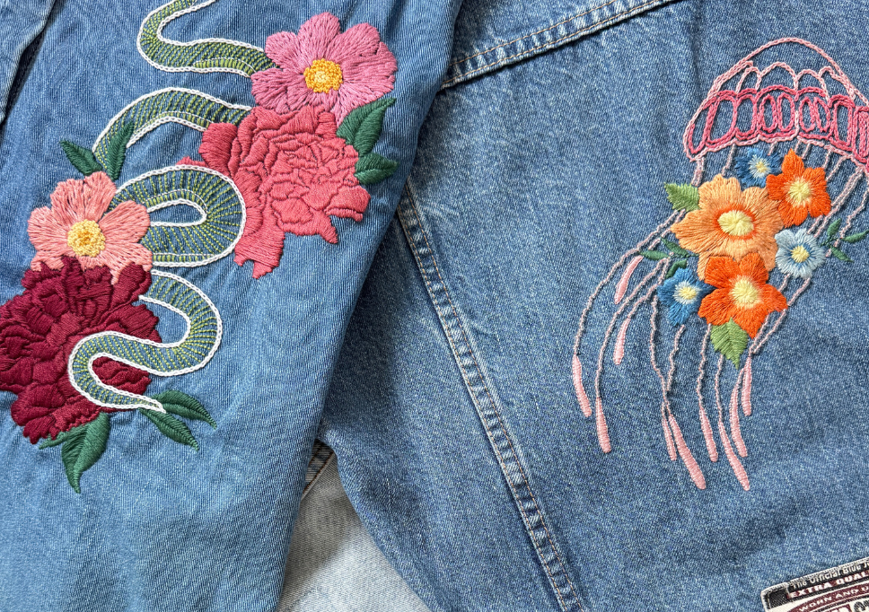 Up-cycled Hand Embroidered Clothing