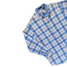 Load image into Gallery viewer, Cutter and Buck Men&#39;s Blue Plaid Shirt | Large / Extra-Large
