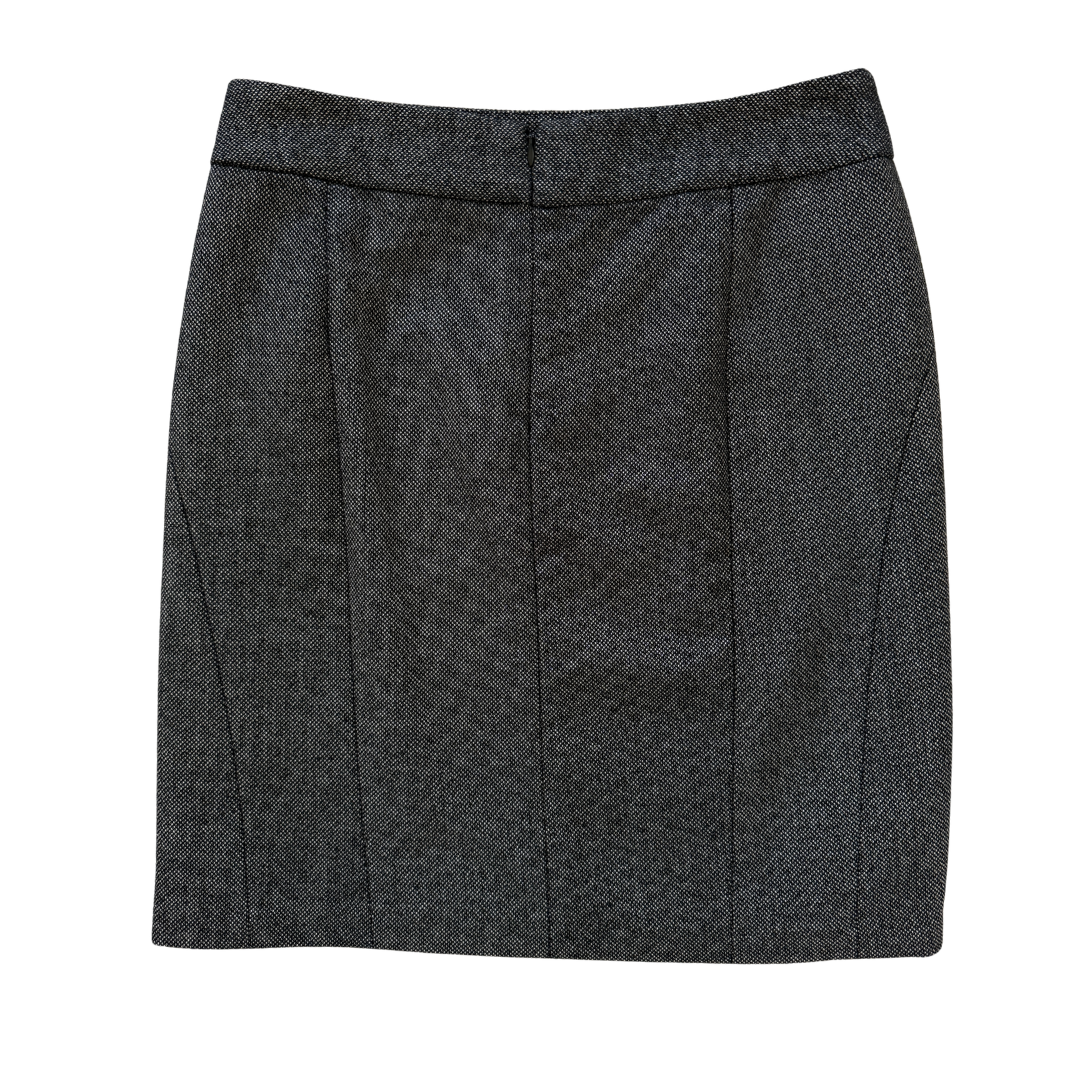 Banana Republic Gray Marled Mini Skirt | 6 (Medium)