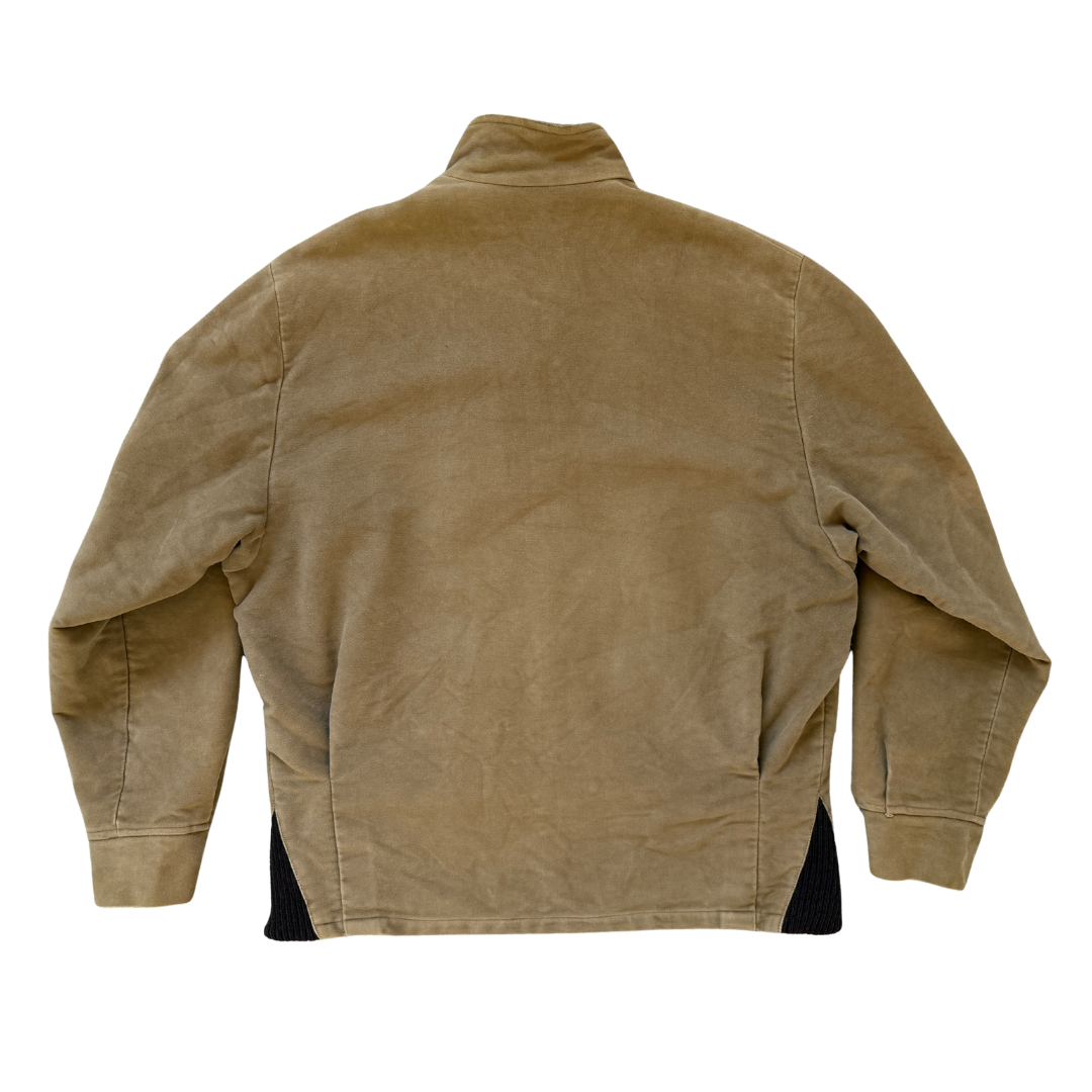 Men's Cranes Baseball 1962 Brown Faux Suede Jacket | Large