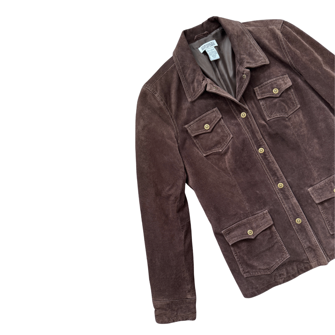 Northern Reflections Brown Suede Jacket | Small