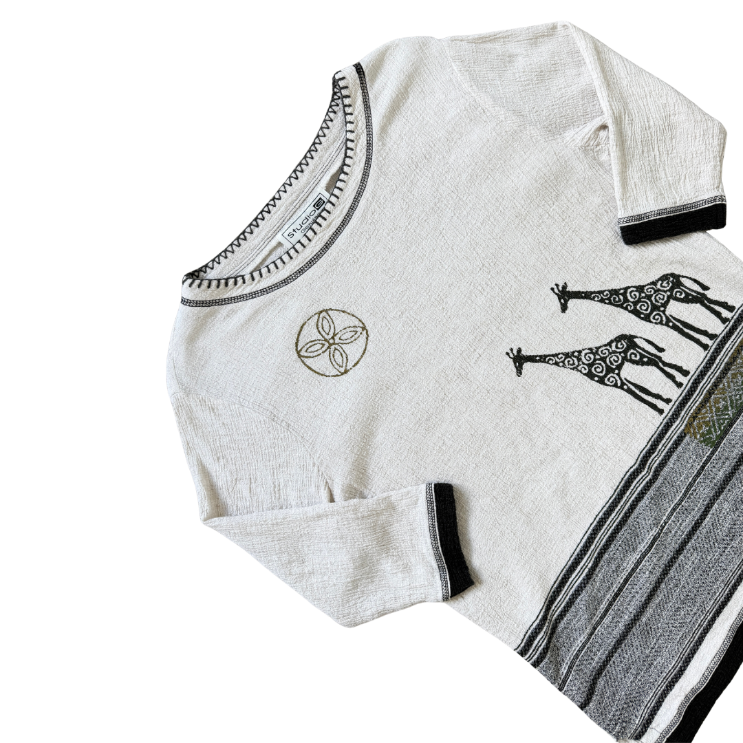 Studio Genuine Cotton Giraffe Shirt | Medium - Large