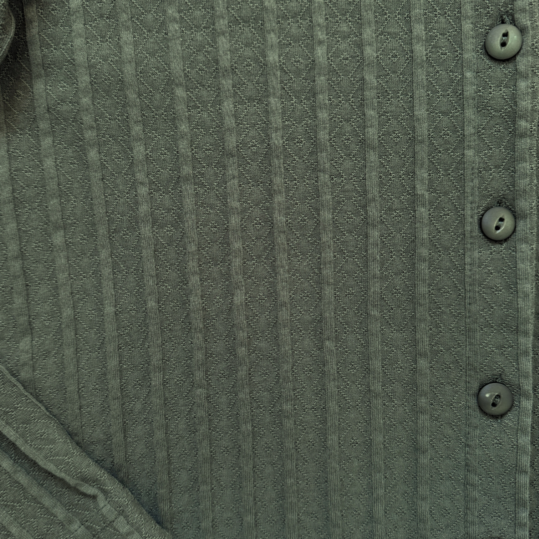 Weekenders Green Cotton Blend Cardigan | Small - Medium