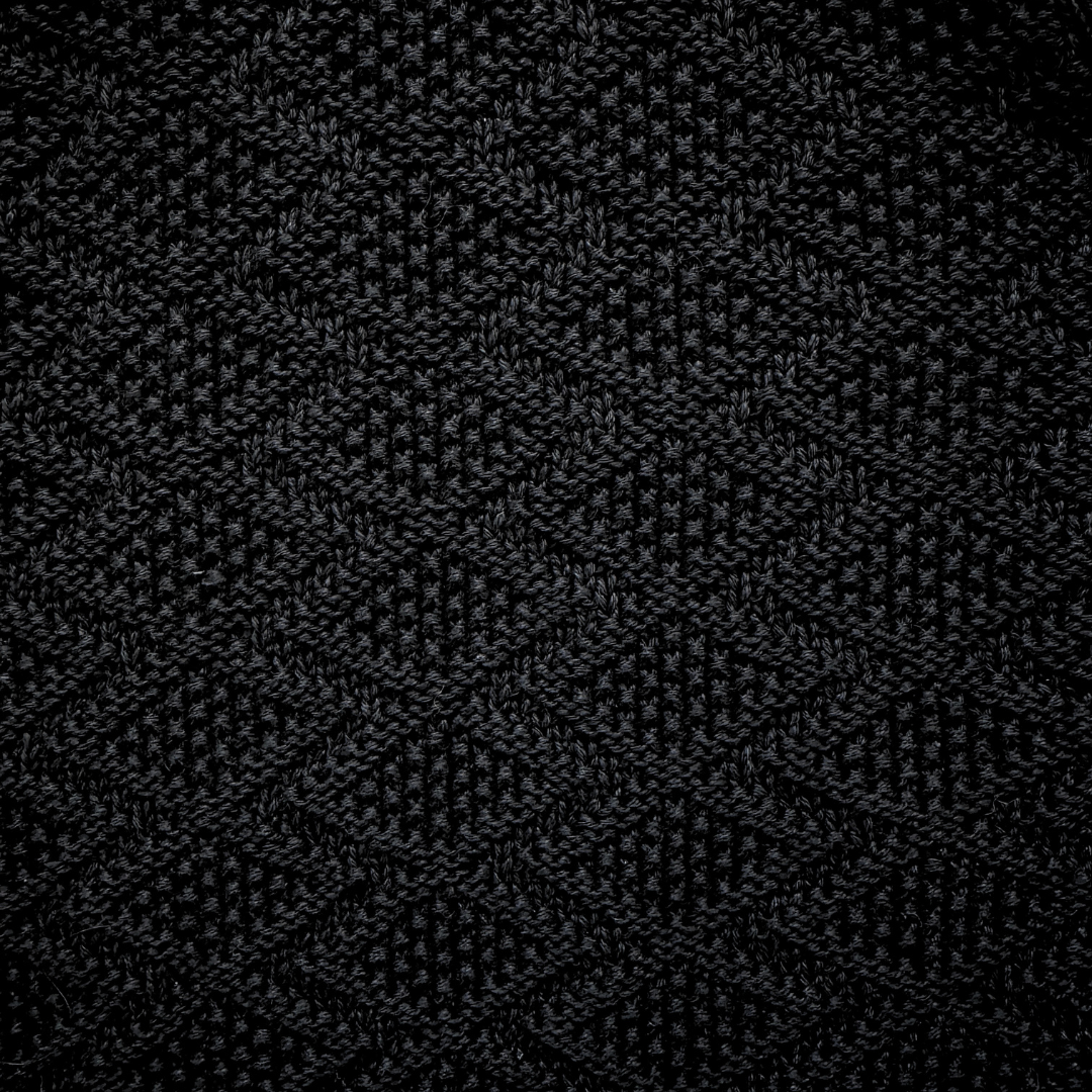 Westbound Petites Black Geometric Knit Vest | Medium - Large