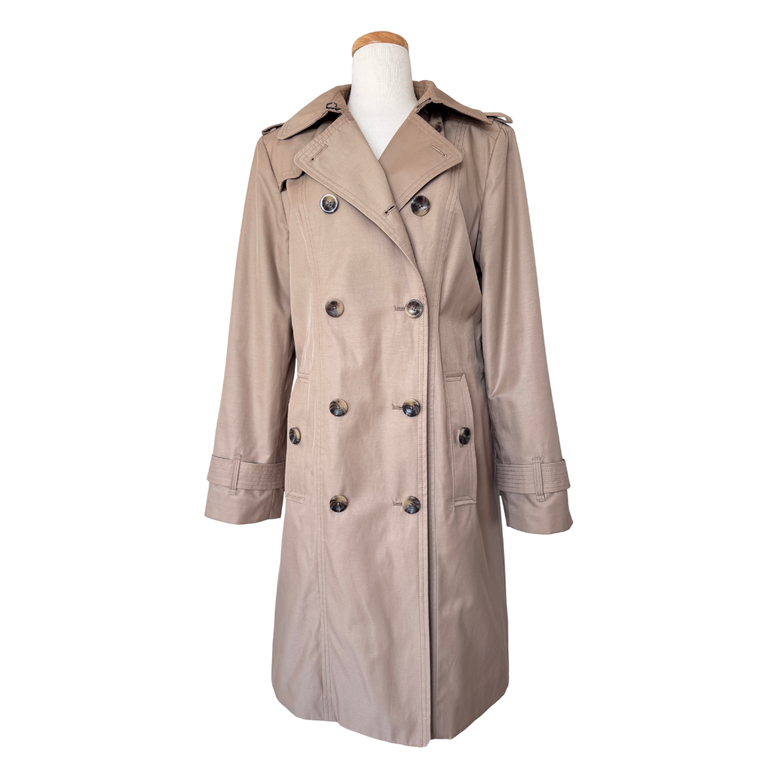 London Fog Khaki Trench Coat | Medium