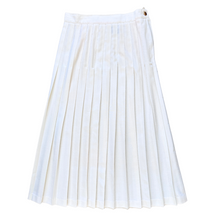Load image into Gallery viewer, Vintage 1980s Patapouf White Pleated Skirt | Medium
