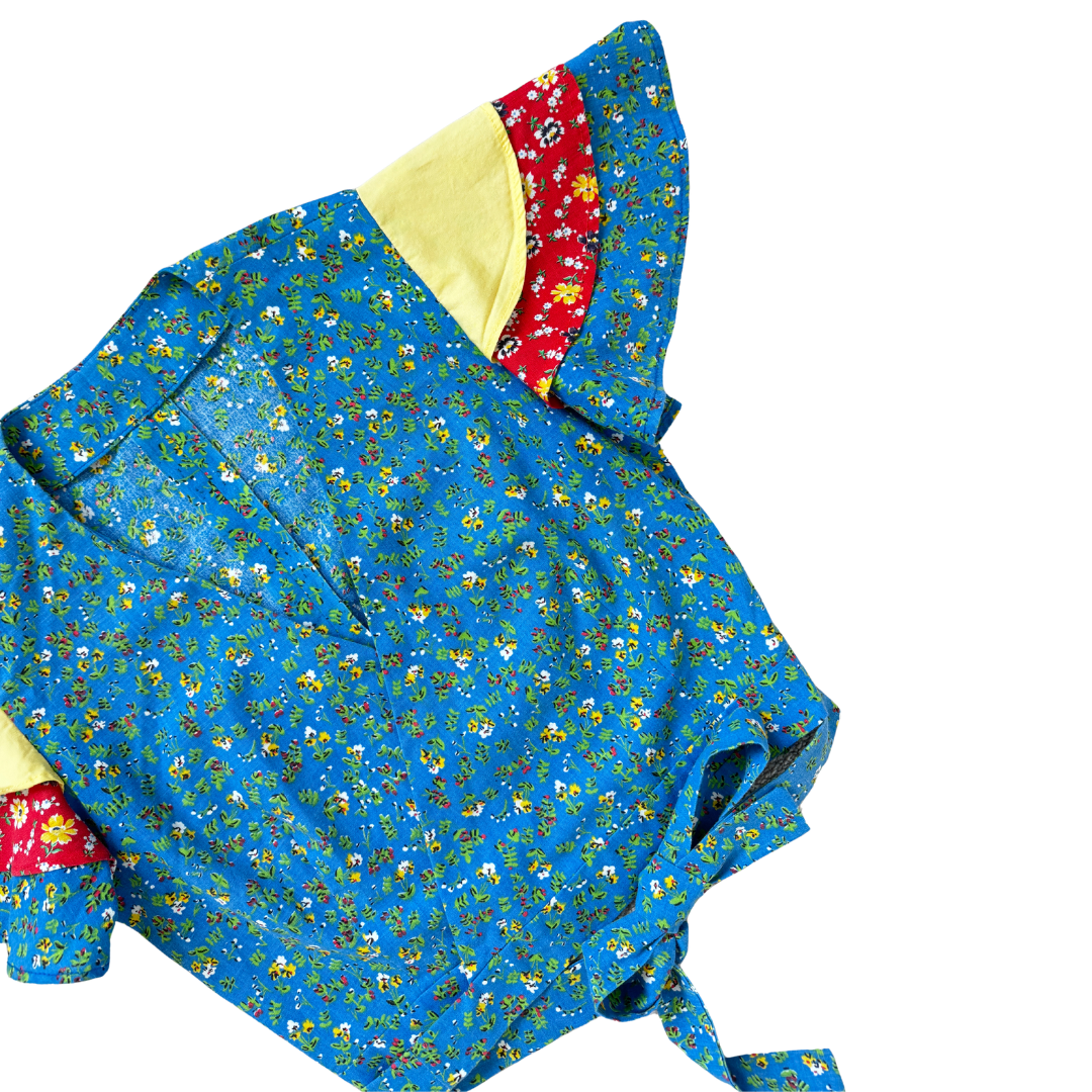 Primary Colours Floral Tiered Sleeve Blouse | Extra-Small