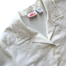 Load image into Gallery viewer, Floral Embroidered Blouse with Cutout Collar | Large
