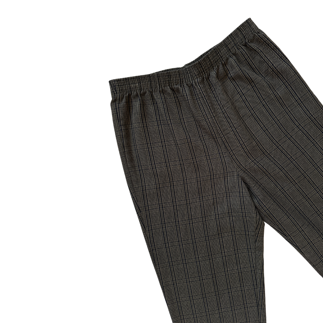 EastWest Olive Plaid Pants | Medium