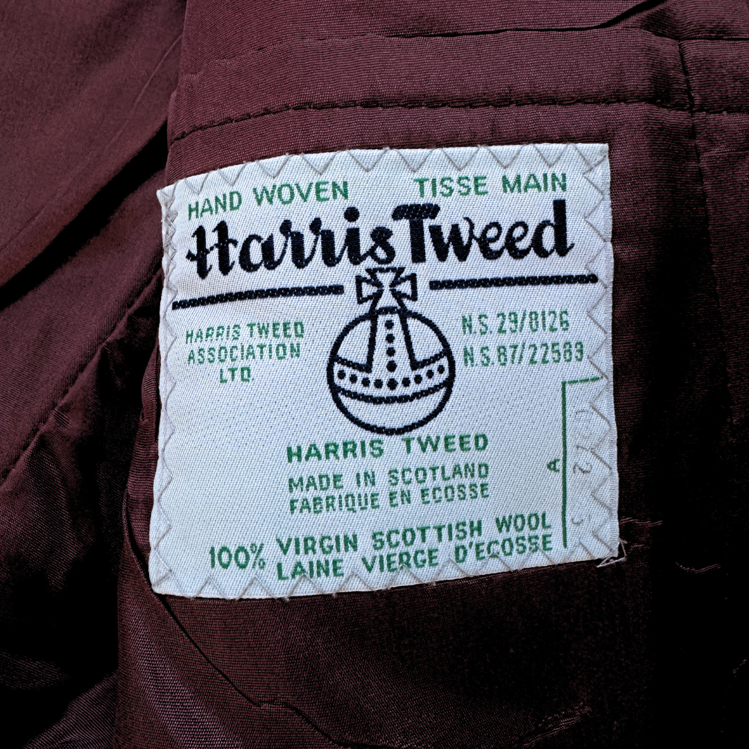 Men's Brown Harris Tweed Blazer | Medium-Large