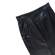 Load image into Gallery viewer, Boutique of Leathers Black Leather Midi Skirt | Medium
