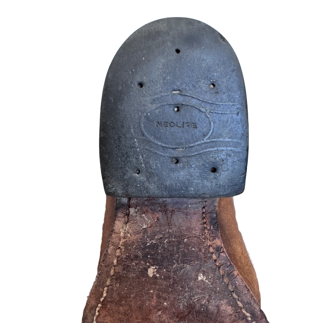 Neolite Tan Embroidered Cowboy Boots | Men's 6/12 - Women's 8