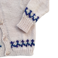 Load image into Gallery viewer, Purple and Teal Fairisle Cardigan | Small
